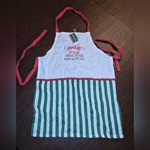 NEW with Tag Sleigh Bell Bistro Santa's Official Cookie Tester Kids Apron
